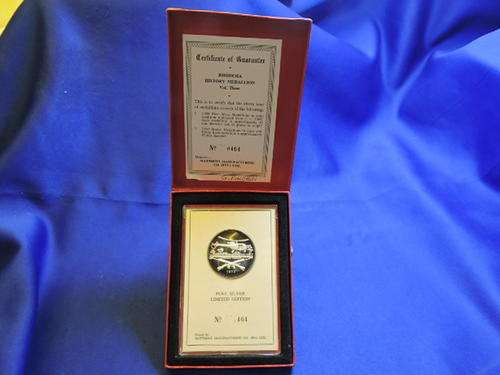Rhodesian Military History Fine Silver Medallion Limited Edition Boxed
